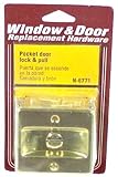 Prime-Line Products N 6771 Pocket Door Privacy Lock with Pull, Polished Brass [並行輸入品]