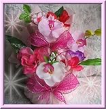 ２段お花のピンクおむつケーキ＜Ｓテープ＞