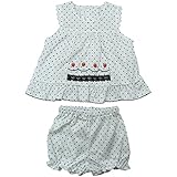 【H28年春物】(日本製) Pample Mousse(パンプルムース) 水玉いちご刺繍入りミルキースーツ 90cm/OW NO.DP-61404