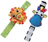 Sassy ラトル ガラガラ ベイビーズ・リスト・ラトル/ライオン&カウ TYSA80733