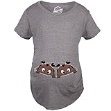 Crazy Dog T-Shirts SHIRT レディース US サイズ: XX-Large/Maternity Fit カラー: グレー