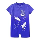 ポロ ラルフローレン POLO RALPH LAUREN カバーオール 男の子 ベビー 子供服 ロンパース 半袖 18M,グラデーションブルー [並行輸入品]