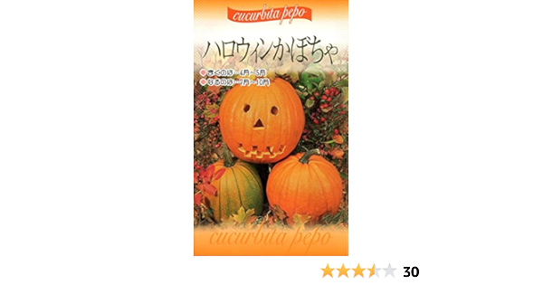 Amazon 種子 ハロウィンかぼちゃ 福花園種苗のタネ 野菜