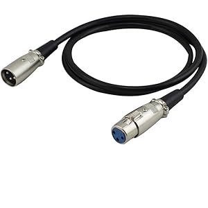 XLR ケーブル マイクケーブル 3ピン キャノンケーブル マイク用またはプロ録音用 Mixing (メス-オス) (1…