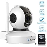 ワイヤレス防犯カメラ Vstarcam ベビーモニター WIFI 200万画素 1080P高画質 スピーカー・マイク内臓 動体検知 暗視 (C23S-ホワイト)