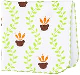 やわらぎ タオルハンカチ 今治産 ウルソン ハッパ リーフ グリーン 25×25cm