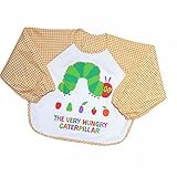 はらぺこあおむし お食事エプロン 長袖エプロン スモック キッズ 女の子 男の子 ガールズ ボーイズ j-kuz12 イエロー