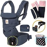 ベビーウエストベルト付エルゴベビー 抱っこ紐 ＯＭＮＩオムニ３６０/ミッドナイトブルー 【日本正規品2年間保証-SG認定付】本体＋パッド２個+収納ポーチ付 ERGO Baby