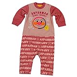 アンパンマン 顔アップリケ フェイクレイヤード カバーオール 男の子 女の子 ANPANMAN （ピンク90cm）