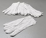 ホワイトコットン手袋Lisle手グローブClean Handling Lint Free 100 %コットン12 PR ( E 5 ) NOVELTOOLS