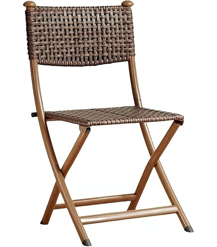 Amazon.co.jp: ラタンチェア 折りたたみダイニングチェア 籐編み