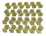 24pc。brass-platedボックスヒンジ