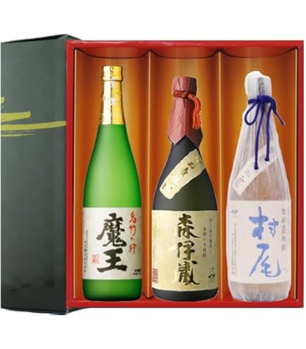 Amazon.co.jp: 森伊蔵 720ml・村尾 750ml 芋焼酎 2本セット 感謝の贈答