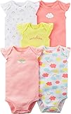 Carter's カーターズ ビタミンカラー レインボー＆サンシャイン フリル袖 ボディスーツ ５枚セット