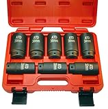 ATD Tools 8628 8Pc. 0.5 In. Dr.12 - Point Fwd Axle Nut Socket Set