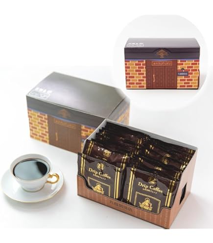 Amazon.co.jp: 丸福珈琲店 ドリップ珈琲 伝承香味ブレンド 5杯×12箱入