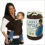 Moby Wrap Baby Carrier 100% Cotton Originals 5.5M Baby Sling 1-pc Set (Chocolate) by Angle Mall