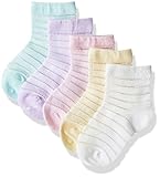 SUNBVE 夏 子供のソックス 綿 子供靴下 ベビーソックス 新生児 超薄型 メッシュ 5足 セット 女の子 男の子 ベビー 赤ちゃん 快適 滑り止め シンプル カラー 柔らかい (12-14cm)
