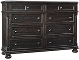 Ashley Gerlaneコレクションb657 – 31 62 " 8-drawer Dresser withすべてパインウッドConstructionボールベアリング引き出しGlides and 