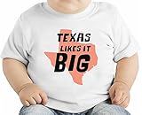 Texas like it big オーガニックベビーTシャツ 6-12 Months