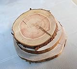 川島材木店 丸太の輪切り Sサイズ３枚セット 約直径18x厚さ3cm