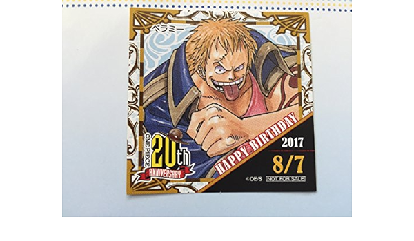 Amazon Co Jp 麦わらストア限定 365日 ステッカー ベラミー バースデー 誕生日 ドフラミンゴ ファミリー ワンピース 東京ワンピースタワー ホビー 通販