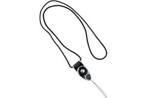 Hand Linker カラビナリング ネックストラップ 【01.ブラック】/スマートフォン スマホ ストラップ 落下防止