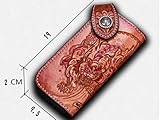 オリジナル　手つくり財布 メンズ財布 大容量 牛革 札入れ コンパクト カード入れ 小銭入れ 長財布 男女兼用 職人の手彫りA1008
