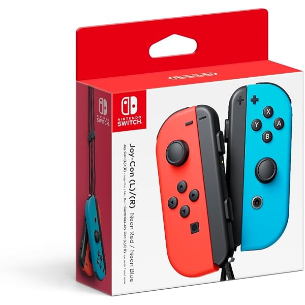 Nintendo Switch Joy-Con Gamepad for Nintendo Switch, Neon Red/Neon