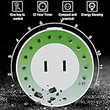 Richer-R　12時間ミニタイマー　ソケットメカニカルプログラムタイマースイッチ　ソケットウォールアウトレット220V USプラグ　スイッチ コントローラー