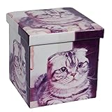 ボックススツール 折りたためる収納ボックススツール No.50 合成皮革