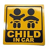 CHILD IN CAR お子さん 乗車中 ( 12cm マグネット ステッカー )