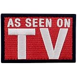 テレビで見られるように刺繍入りマジックテープワッペン