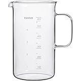 HARIO(ハリオ) ビーカーサーバー クラフツサイエンス 容量600ml 透明 計量メモリ付き 耐熱ガラス製 日本製 BV-600