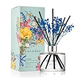 COCODOR ココドール フラワーディフューザー ピュアコットン(Pure Cotton) 200ml リードディフューザー スティック付き ルームフレグランス 芳香剤 部屋用 ギフトプレゼント