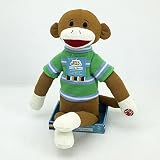 Sock Monkey Coin Piggy Bank Plush