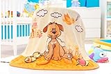 Animal Design Printed Double Sides Thick Mink Fleece Super Soft Baby Toddler Boys Girls Children Bla