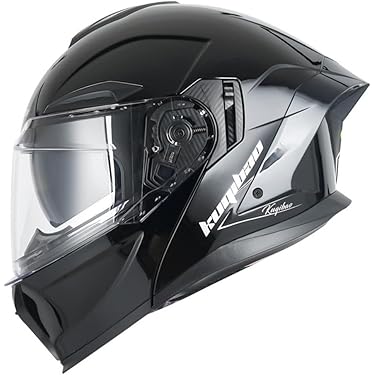 新品　ダブルレンズ フリップアップ システム フルフェイスヘルメット　マッド黒 大人気 ダブルレンズ フリップアップ システム フルフェイス
