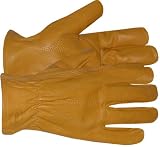 Boss Gloves 6036J Premium Grain Cowhide Leather Drivers Style Glove, Jumbo by Boss Gloves