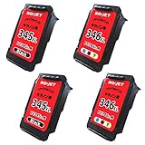 BC-345XLブラック対応２個 + BC-346XLカラー対応２個(４個セット) 大容量 日本製リサイクルインクカートリッジ(リジェット) キヤノン用 ２年保証付