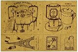 スタンプ工房 愛 アンティークスタンプ メリーパレットスタンプセット Paris Café エコウッド MP-04 ウッド