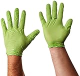 SHOWA 7705PFT N-Dex Nitrile Glove, Powder Free, 9.5 Length, 4 mils Thick, X-Large (Pack of 100) by S