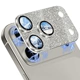CeiBand カメラフィルム iPhone 17 Pro Max対応 レンズカバー アイフォン 17 プロ マックス 用 カメラ保護 アルミ合金縁取り+強化ガラス キラキラ レンズ保護フィルム 高透過率 露出オーバー防止 全体保護 カメラ保護フィルム iPhone 17 pro max対応 保護カバー （グレー）