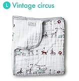 aden + anais (エイデンアンドアネイ) ブランケット 厚手 おくるみ 出産祝い DREAM BLANKET 【並行輸入品】 L Vintage circus