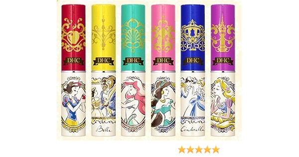 肌触りがいい 薬用 Dhc リップクリーム 限定完売品 ディズニープリンセス 6本セット リップケア