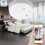 WiFi Smoke Detector Camera,CAMAKT 1080P Hidden Pinhole Camera Wireless Spy Camera Security & Surveil