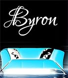 Byron女の子名前またはBoy名前部屋名前壁引用アートビニールデカールステッカー