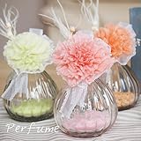 プリザーブドフラワーギフト「カーネーションの香水風アレンジ」-全３色-クリアケース付（ピーチ）