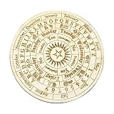 スター振り子ボード 木製振り子ボード 木製ダウジングボード スターダウジング占い超自然的なメッセージボード木製彫刻ボー 魔術ウィッカ祭壇用品キット 初心者魔術用品 丸い形