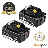 Boetpcr BL1830B 互換 18Vバッテリー3.0ah マキタ互換バッテリーbl1830b 2個セットbl1830 bl1840 bl1850 bl1860 対応 長期1年保証